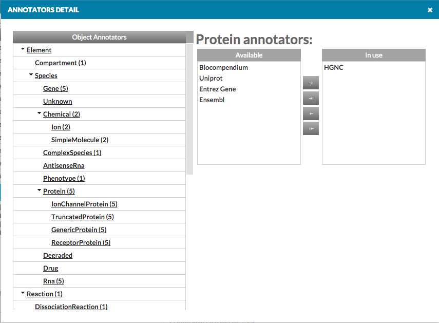 Configuration window