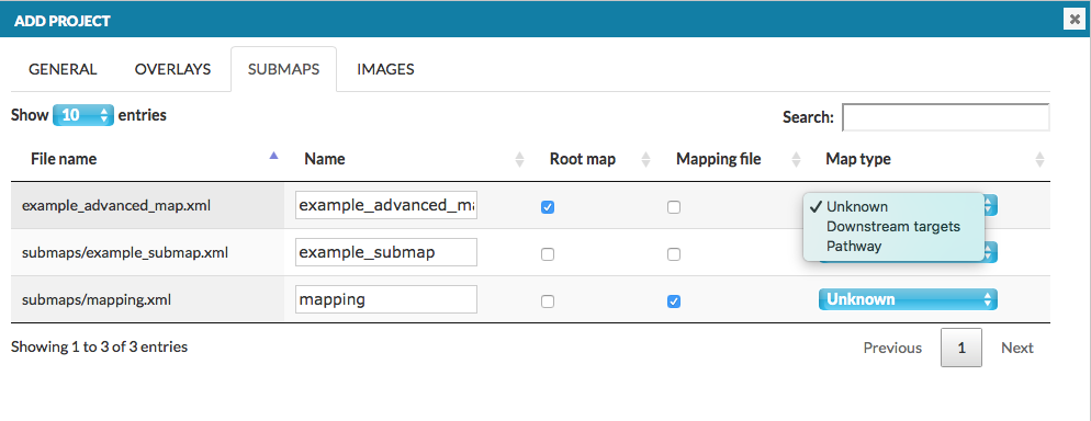 Submaps Mapping