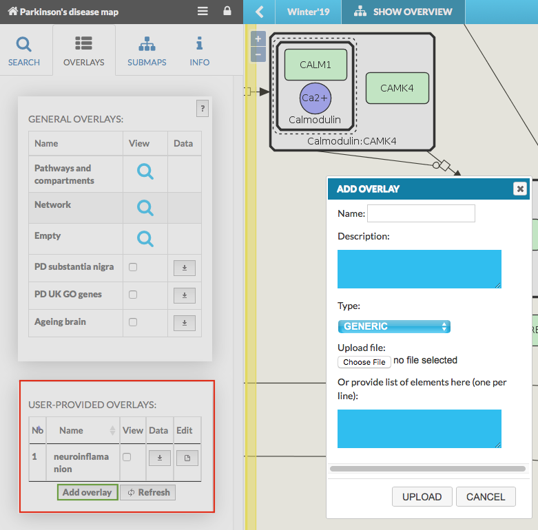 User-provided overlays